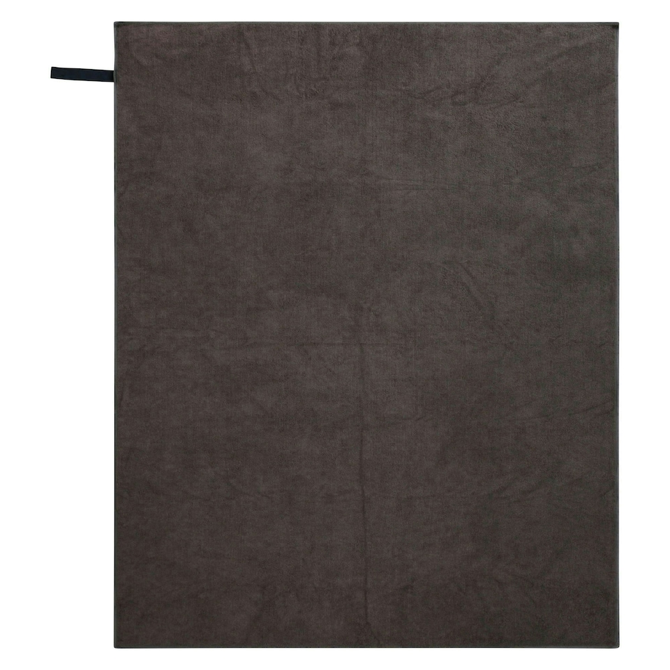 image 1 of Mountain Warehouse Micro Towelling Towel Absorbent Swimming Travel Accessory Grey | Charcoal | One size