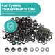 image 7 of 10mm Eyelets with Washers Durable Iron Grommets for DIY Project-100pcs