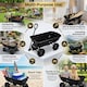 image 6 of Alivio Heavy Duty Wheelbarrow Cart 75L, Garden Tipping Trolley with 10 Inch Pneumatic Wheels, 250kg Capacityn & Swivel Handle