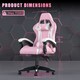 image 7 of Rattantree Reclining PU Leather Gaming Chair With Lumbar Support