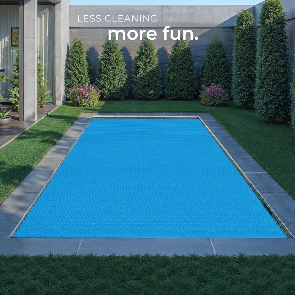 image 1 of Pool Cover - rectangular, floating, protects and warms the water | Blue | blue | 160 x 260 cm | 1
