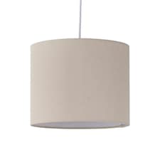 First Choice Lighting Natural Linen 25cm Pendant Lightshade Brown