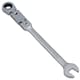 image 2 of 10mm Metric Double Jointed Flexi Ratchet Combination Spanner Wrench 72 Teeth