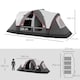 image 7 of Outsunny 2 Room Camping Tent with Waterproof Rainfly & Screen Panels Yellow 