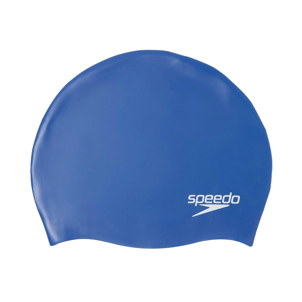 image 1 of Speedo Childrens/Kids Silicone Swim Cap - Blue - One Size