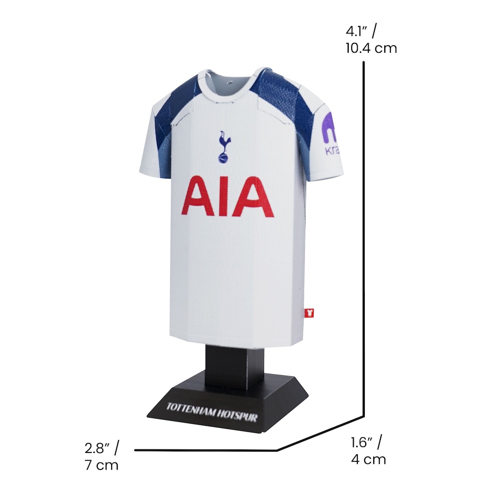 image 1 of RadStuff Metal Alloy Football Shirt - Tottenham Hotspurs Home Kit 2025/26