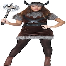 Fancy Dress Adult Ladies Viking - L
