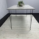 image 9 of Modern Grey Rectangular Dining Table with Hairpin Legs  Compact Kitchen & Dining Room Table (L140) Grey