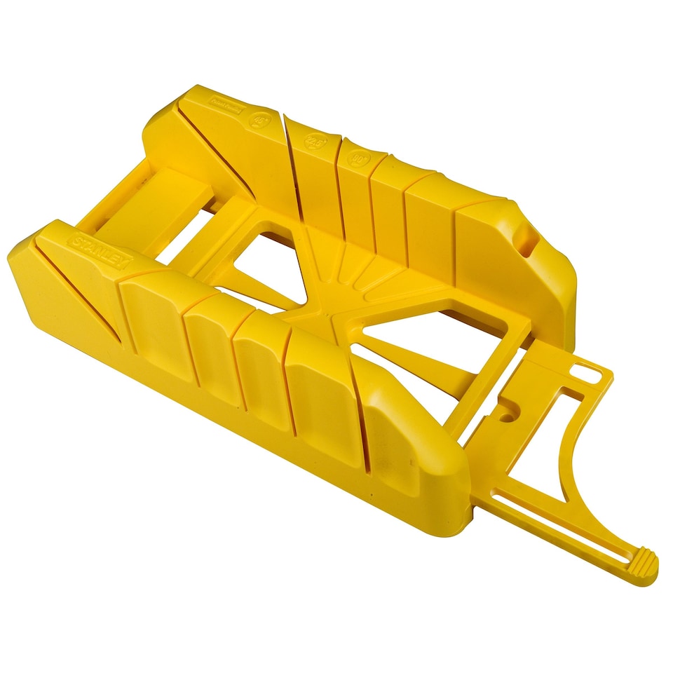 image 1 of Stanley ABS Plastic Mitre Box | Yellow | Yellow | 280mm | 1