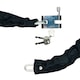 image 5 of 3 Key Motorcycle Heavy-Duty Padlock with Chain - 38mm x 1m