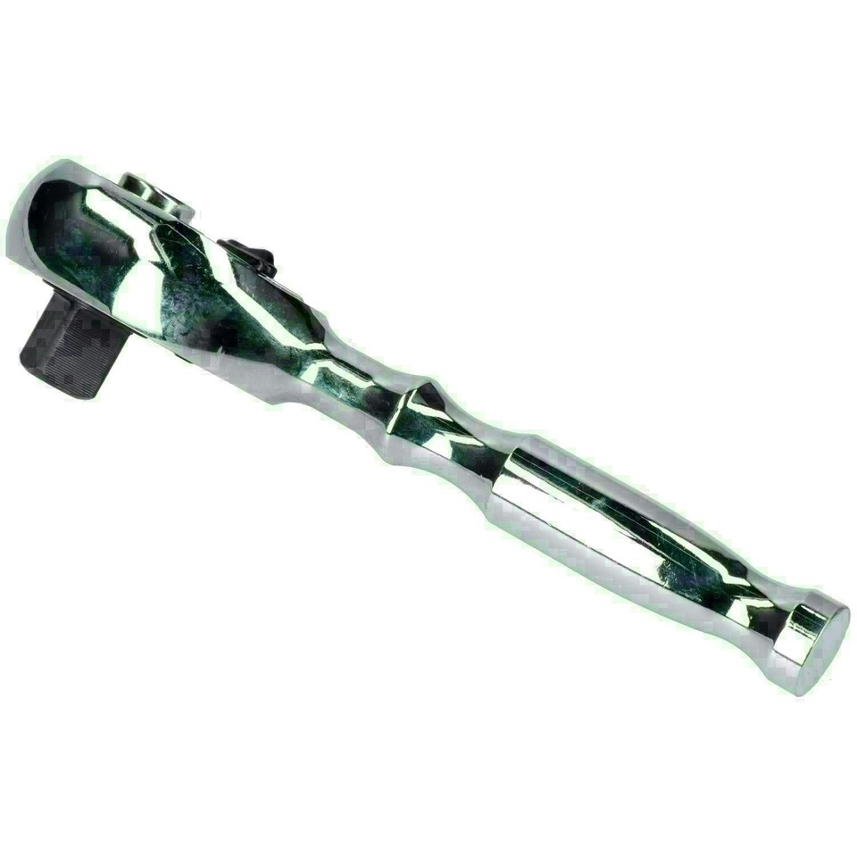 image 1 of 1/2" Drive Stubby Ratchet Socket Driver 72 Teeth Reversible Quick Release