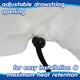 image 4 of Harbour Housewares Plant Fleece Frost Protection Cover with Drawstring - 120cm x 180cm White