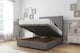 image 2 of Sloomy Manhattan Pewter Dumfries Ottoman Bed Base With 26" Strutted Headboard 4'6 Double | Grey | Pewter | Double | 1