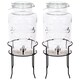image 1 of Rink Drink Glass Drinks Dispensers with Tap - 6.5L - Pack of 2