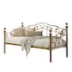 image 1 of Essendon Vintage Living Room Bedroom Antique Brass Metal Day Bed (Single)