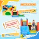 image 6 of Outsunny Kids Bouncy Castle w/ Slide Water Pool Climbing Wall & Trampoline