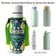 image 4 of Bottlesoc Bottle Carrier with Shoulder Strap Tropical Flower Green | ONE SIZE