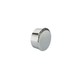 image 2 of 35mm Fixed Length Metal Curtain Pole Set Chrome End Cap Finial 310cm | Silver | Silver