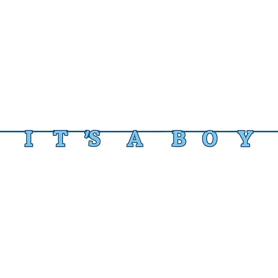 Unique Party It´s A Boy Baby Shower Banner - Blue - One Size
