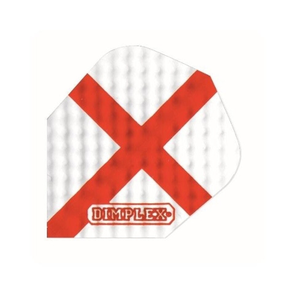 image 1 of Harrows St George Dart Flights - White/Red - One Size
