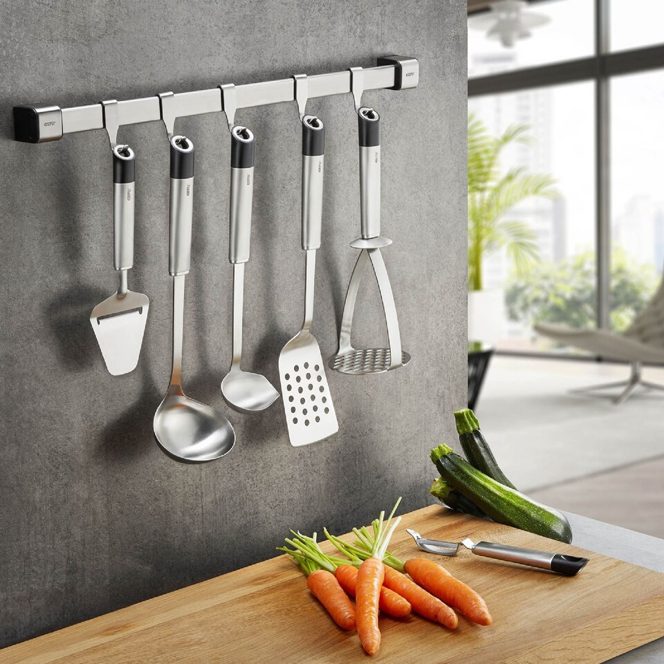 Kitchen. Check Rail GEFU Smartline Kitchen Organiser Rail - 50 cm Stainless Steel - Tesco ...