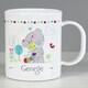 image 3 of Personalised Tiny Tatty Teddy Cuddle Bug Plastic Mug White