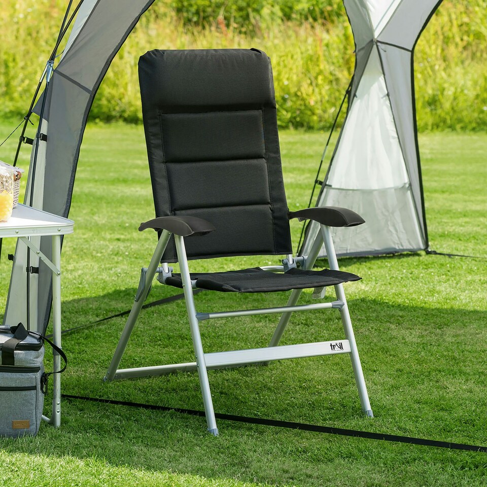 image 1 of Mesh Reclining Camping Chair
