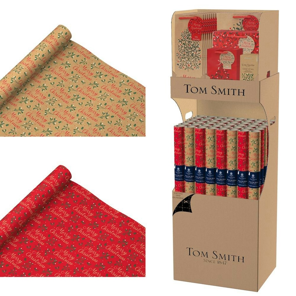Merry Berry Design Christmas Gift Wrapping Kit in Display Unit