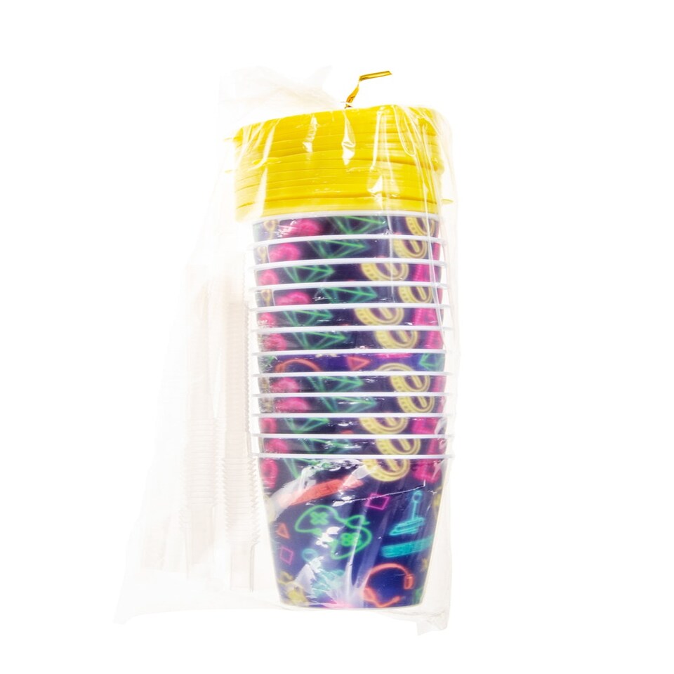 image 1 of Gamer 3D Cup With Straw and Lid