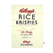 Vintage Kellogg's Rice Krispies Tea Towel