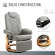 image 6 of HOMCOM Recliner Leisure Armchair with Wood Base Footrest for Living Room
