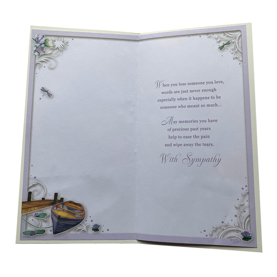 image 1 of Loss of Father Dockside Design Sympathy Opacity Card