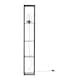 image 2 of Giles - Shelved Unit Floor Lamp with Glass Shade