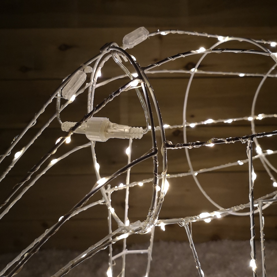 image 1 of 63cm Outdoor Twinkling LED Grazing Reindeer Christmas Decoration in Warm White