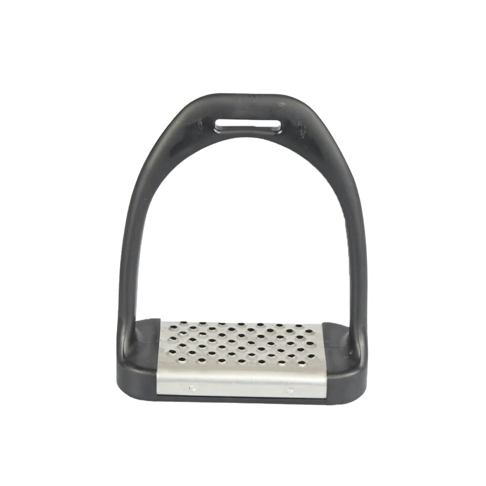 image 1 of Shires Metal Horse Stirrups - Black - 4.5in