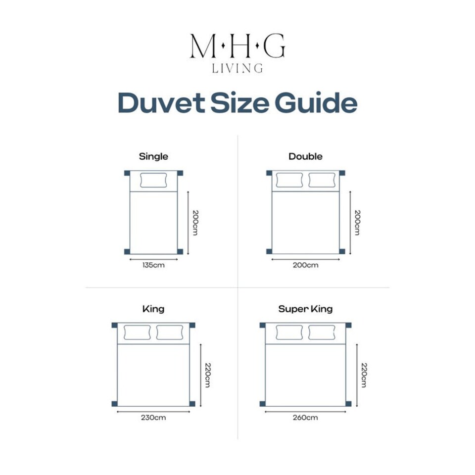 image 1 of MHG Living Heavy 13.5 Tog Winter Duvet – Extra Warm Hollowfibre Quilt for Cold Nights|White|Super King