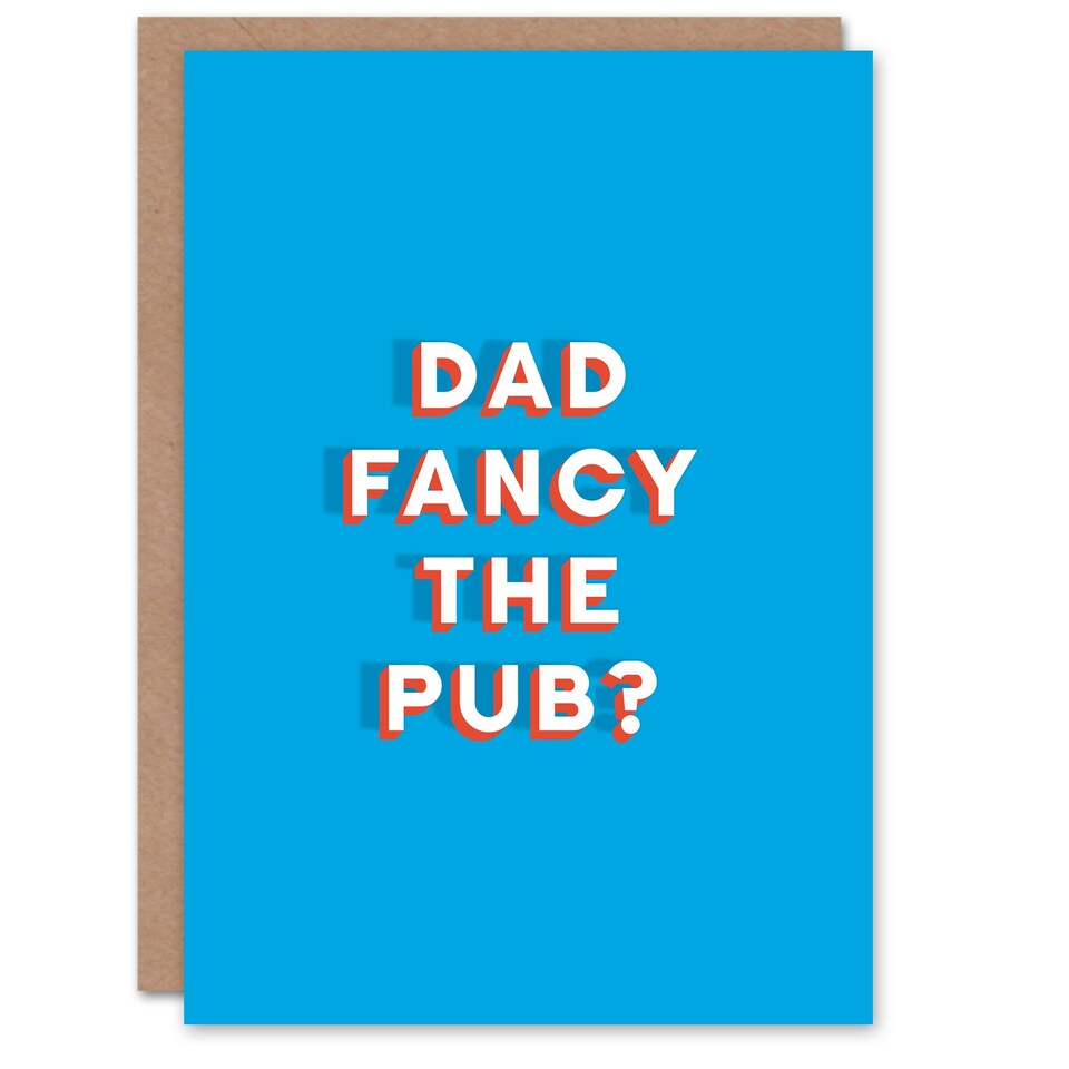 image 1 of Dad Fancy The Pub Bold Simple Fathers Day Card