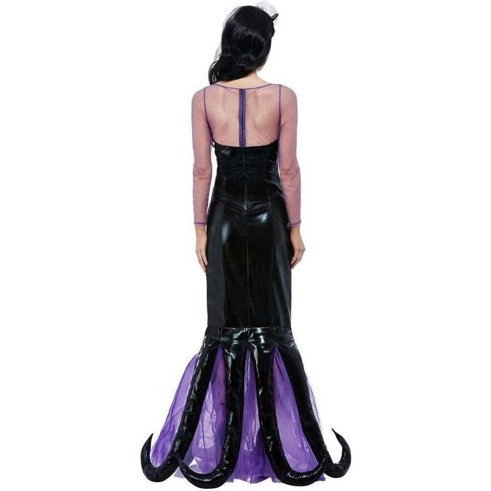 image 1 of The Little Mermaid Womens/Ladies Evil Sea Witch Costume Dress - Black - 12 UK - 14 UK 14