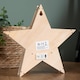 image 5 of 23cm Battery Operated Wooden Star Shape Woodland Scene Christmas Decoration