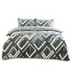 image 1 of Harlow Printed Duvet Cover Set Reversible Polycotton Beddings Grey | King