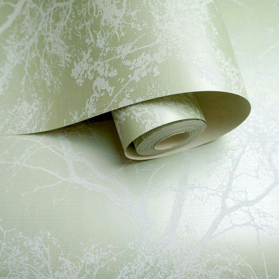 image 1 of Holden Décor Whispering Trees Wallpaper - Green - One Size Green