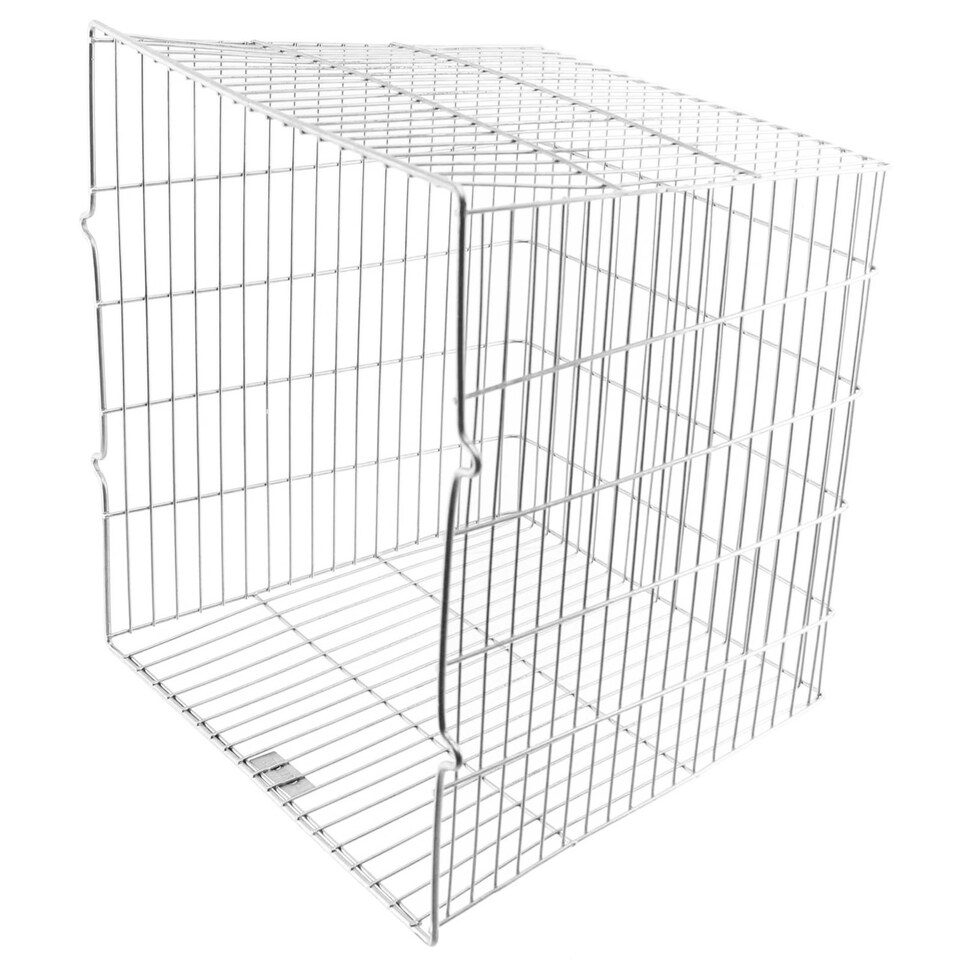 image 1 of SPARES2GO Universal Zinc Coated Terminal Guard Square Deep Boiler Flue Cage (11'' x 10'' x 10.5'')