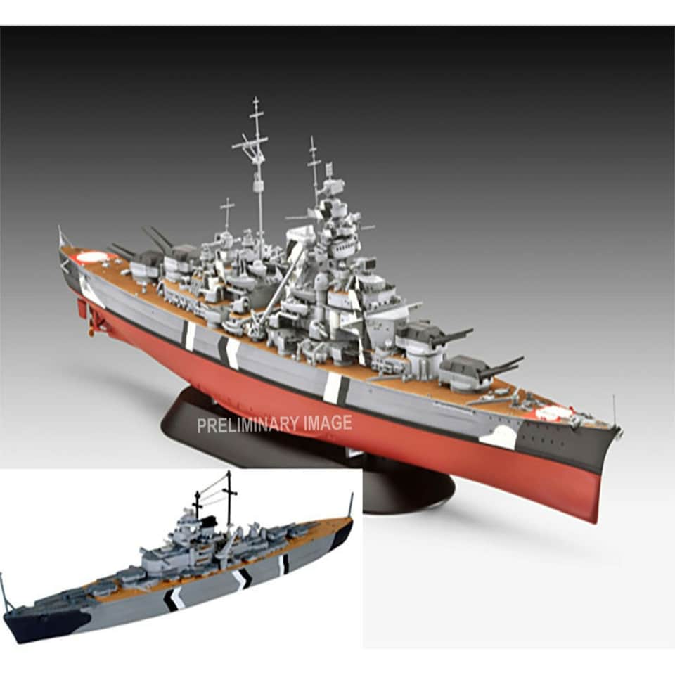 Revell The Legendary Bismark Gift Set (1:700/1:1200)