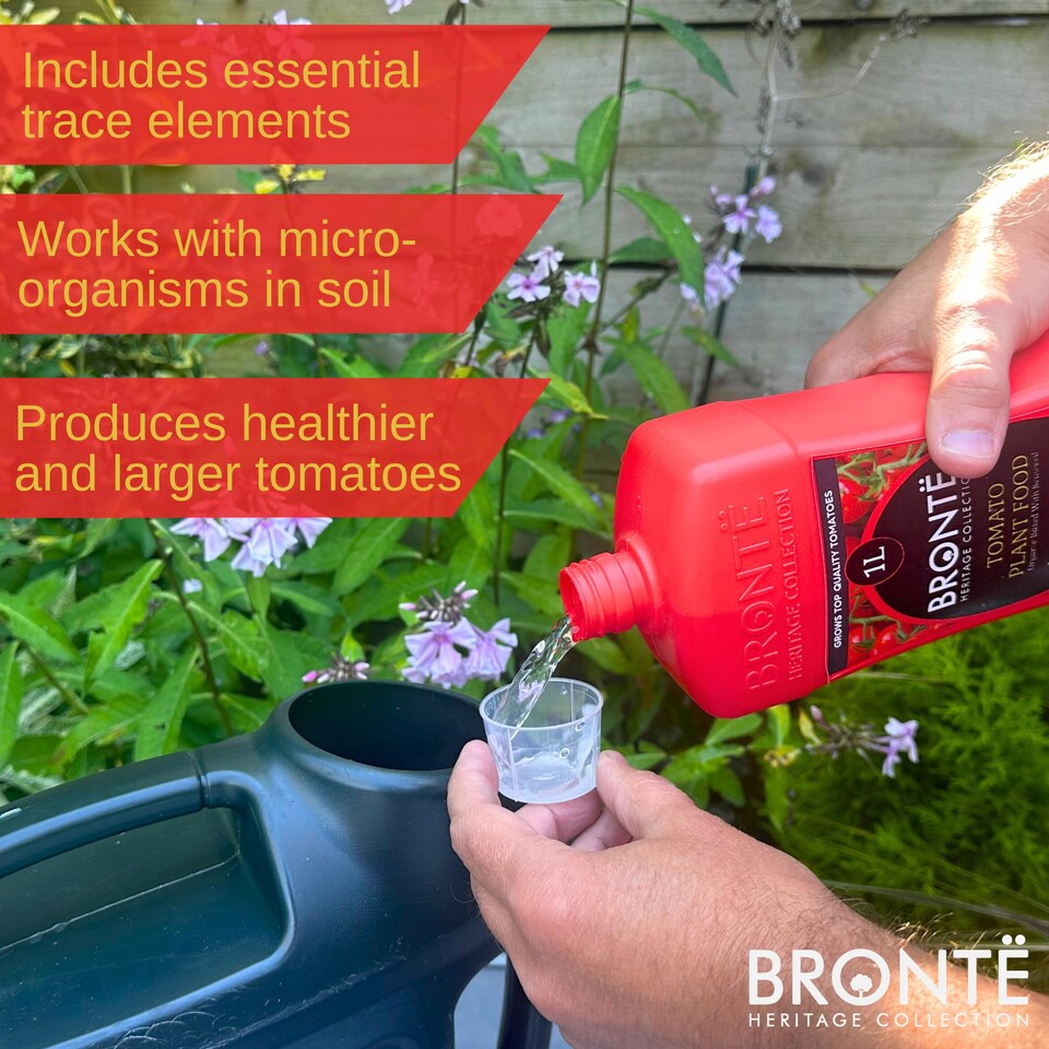 image 1 of Bronte Heritage Collection Tomato and  Vegetable Plant Food 1L Concentrated Organic Liquid Fertiliser, Seaweed-Enriched