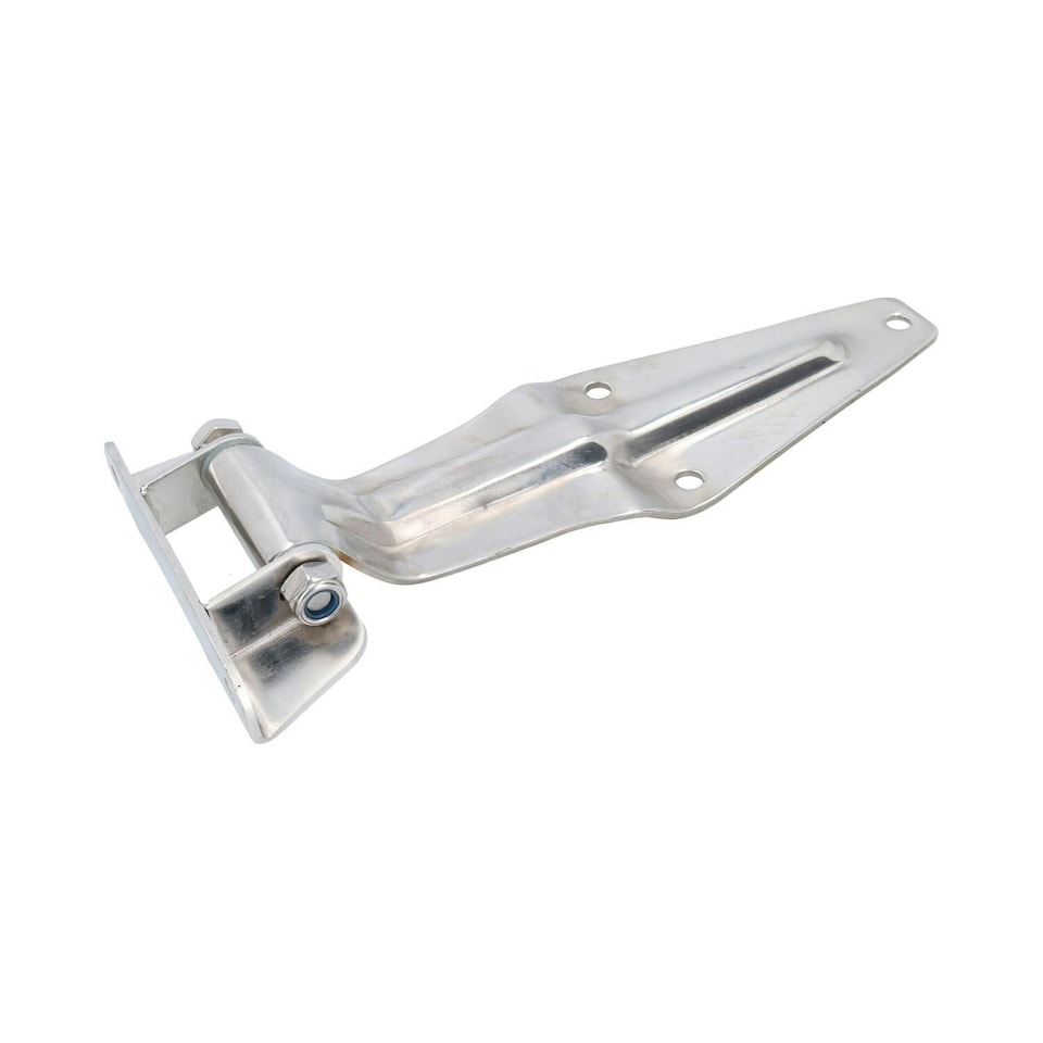 image 1 of 4 Pack 12" Stainless Steel Door Gate Strap Hinge Industrial Quality Heavy Duty Silver