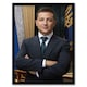 image 1 of Ukraine President Volodymyr Zelensky Official Portrait Framed Wall Art Print A4