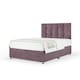 image 1 of Ortho Classic Orthopaedic Mauve Naples Velvet Divan Set And Pearl Headboard Single