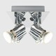 image 1 of ValueLights Consul Spotlight Polished Silver Spotlight and GU10 Spotlight LED 5W Warm White 3000K Bulb