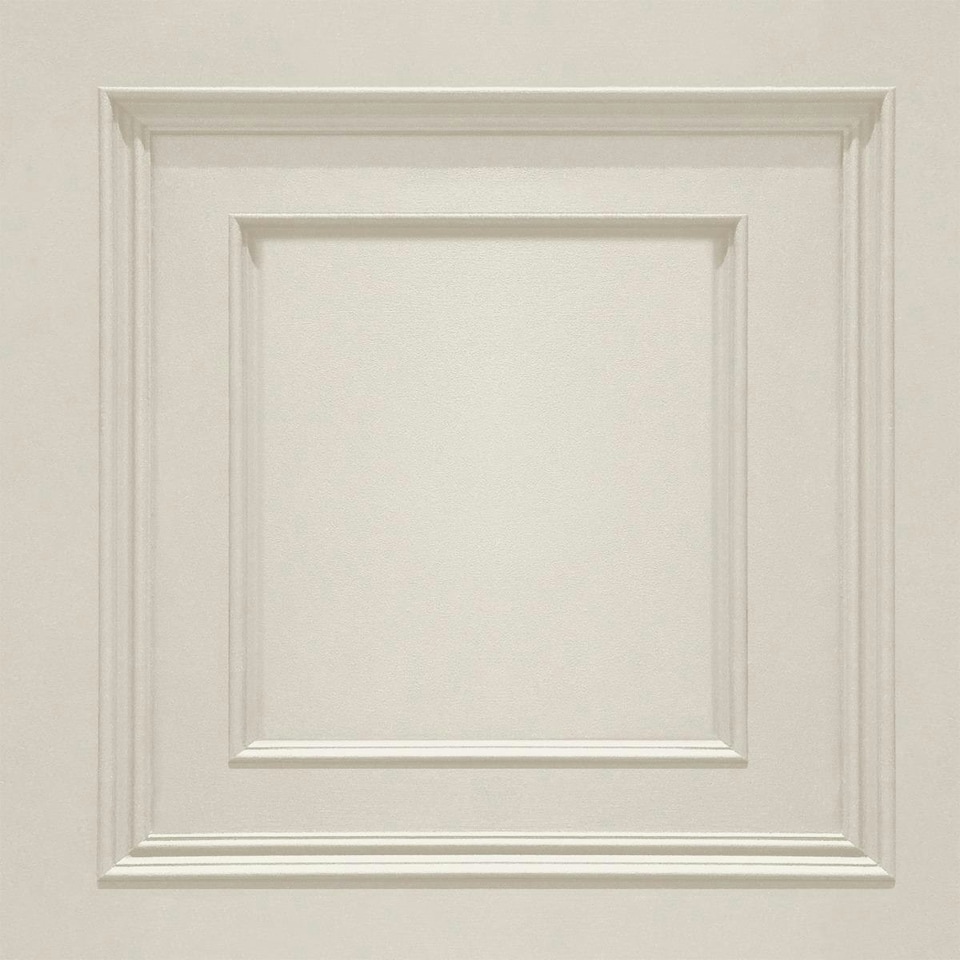 image 1 of Belgravia Amara Wood Panel Vinyl Textured Wallpaper - Cream - 10m x 53cm