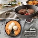 image 2 of VonShef 3Pc Cast Iron Skillet Pan Set - 6", 8", 10"